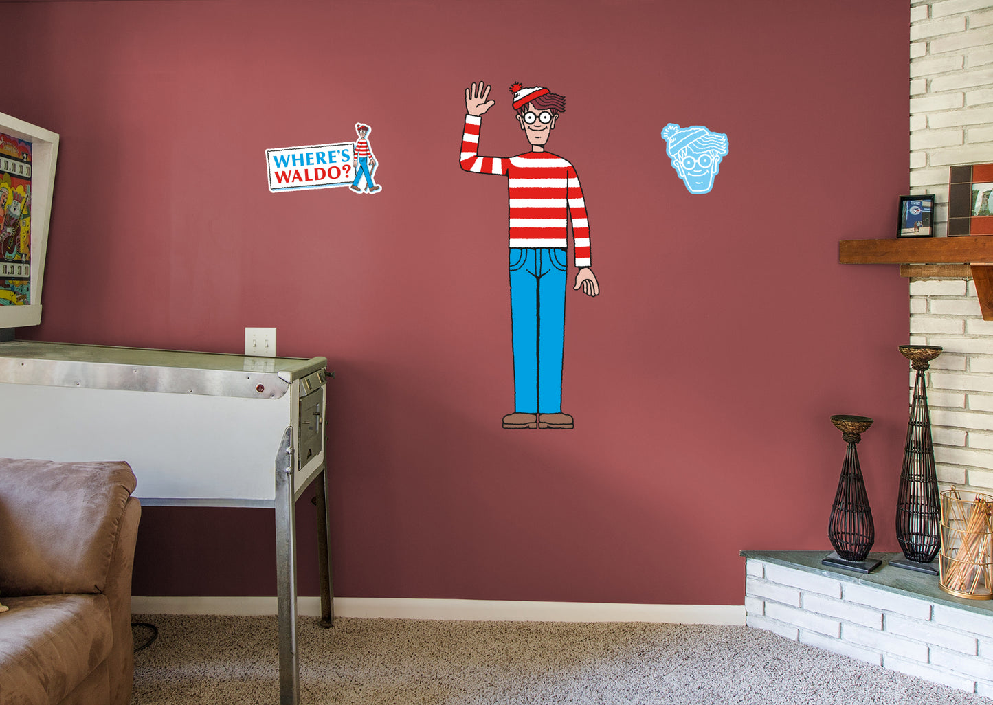 Where's Waldo: Waldo RealBig - Officially Licensed NBC Universal Removable Adhesive Decal