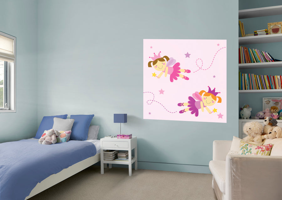 Nursery:  Flying Mural        -   Removable Wall   Adhesive Decal