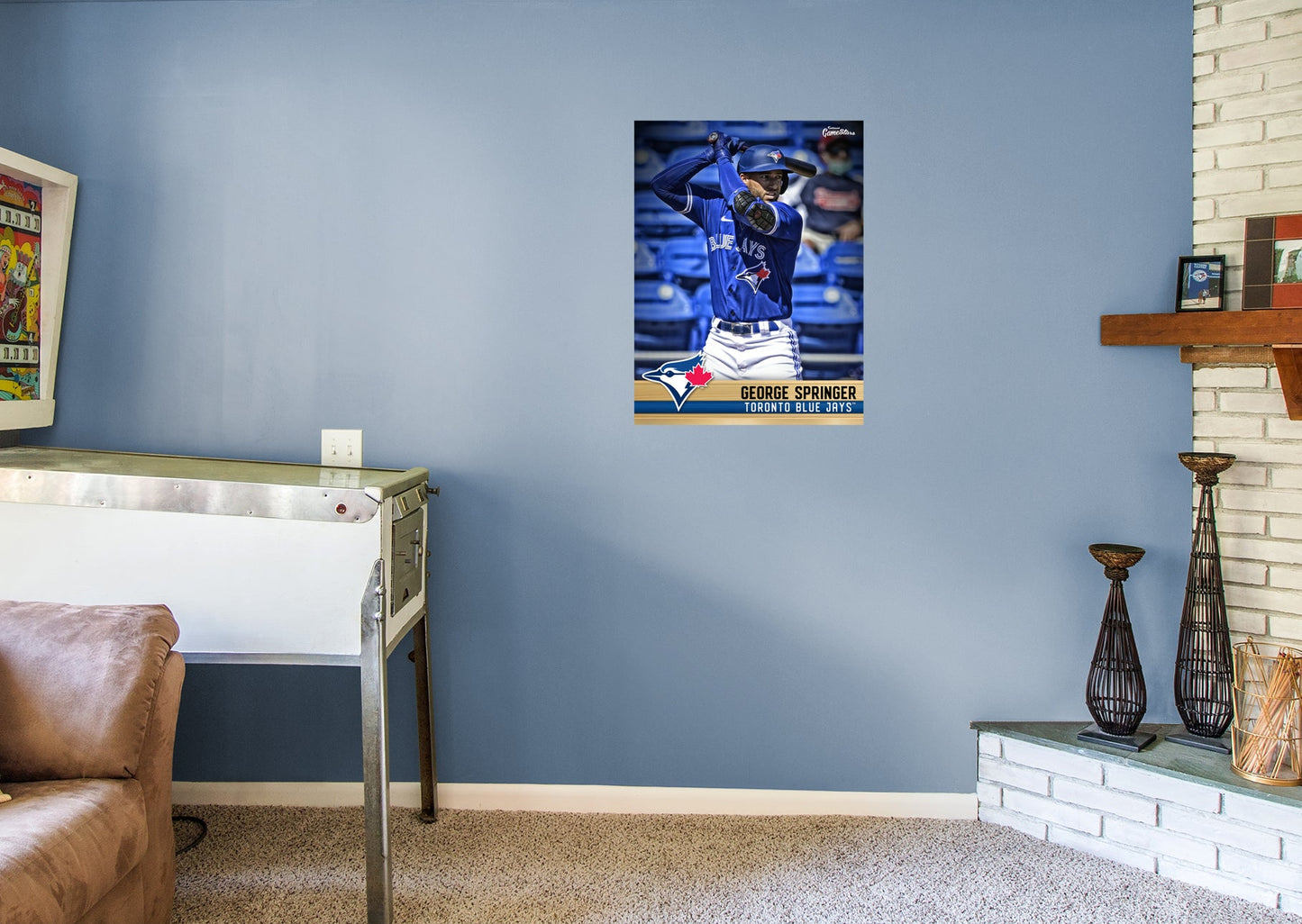 Toronto Blue Jays: George Springer  GameStar        - Officially Licensed MLB Removable Wall   Adhesive Decal