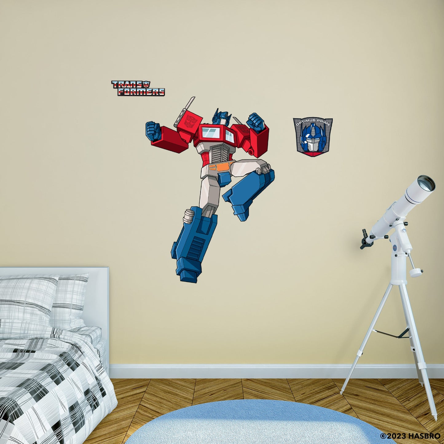 Transformers Classic: Optimus Prime RealBig - Officially Licensed Hasbro Removable Adhesive Decal