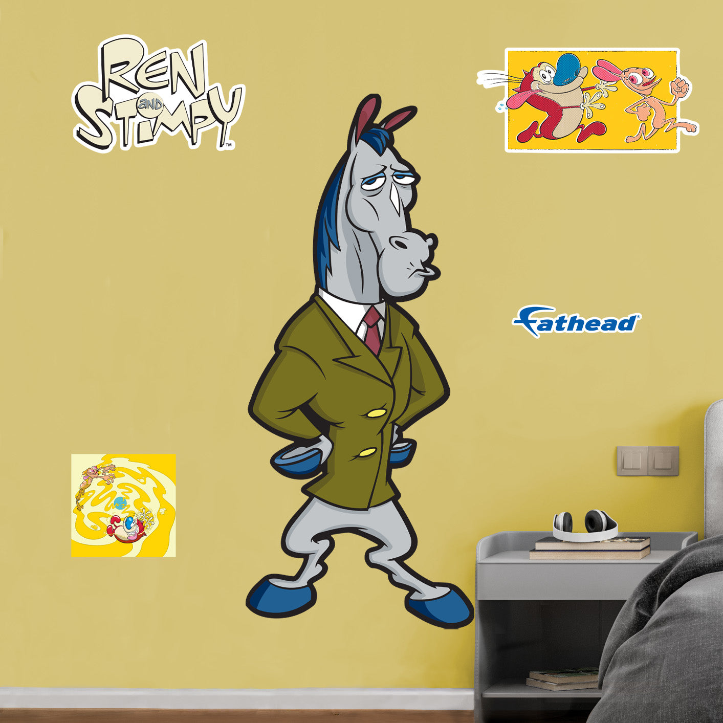 Ren and Stimpy: Mr. Horse RealBig - Officially Licensed Nickelodeon Removable Adhesive Decal