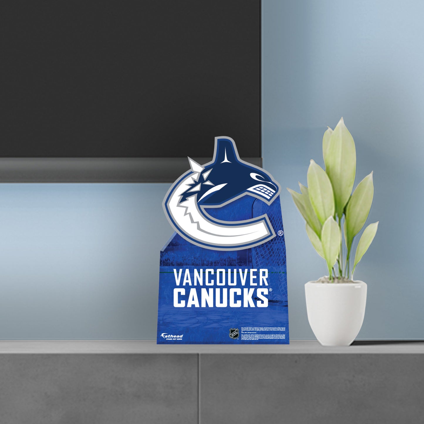 Vancouver Canucks:   Logo  Mini   Cardstock Cutout  - Officially Licensed NHL    Stand Out