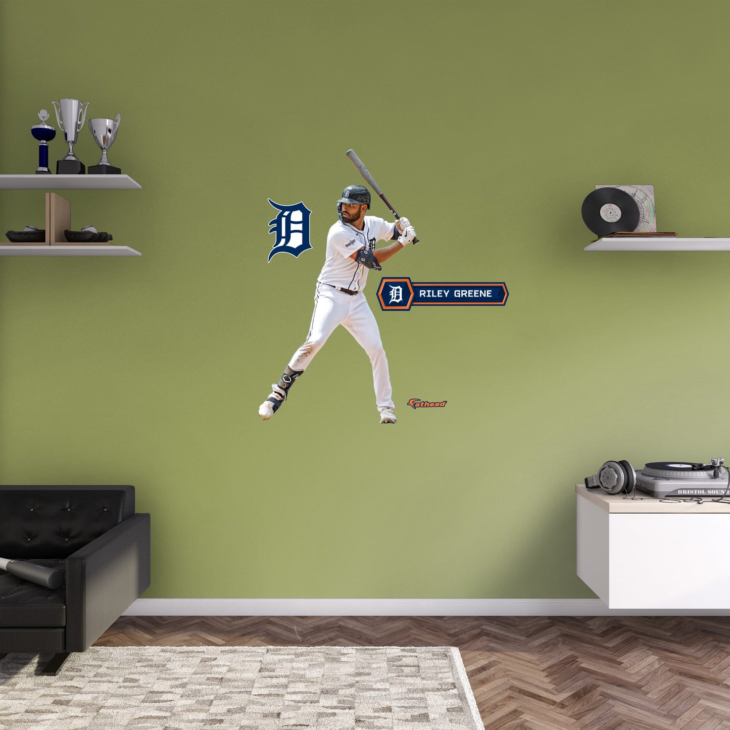 Detroit Tigers: Riley Greene         - Officially Licensed MLB Removable     Adhesive Decal