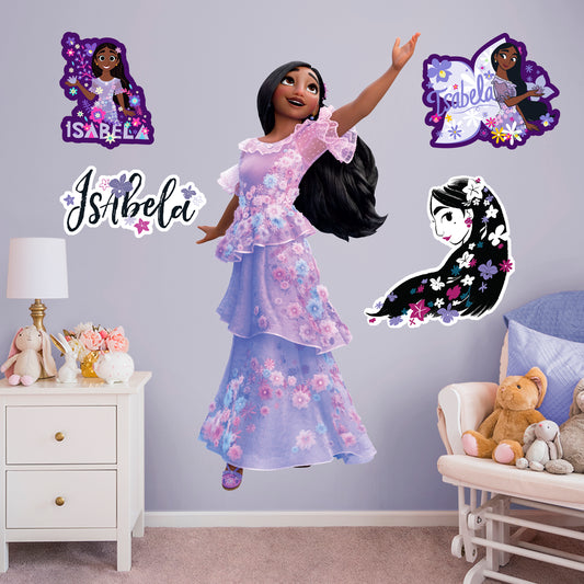 Encanto: Isabela Two RealBig        - Officially Licensed Disney Removable     Adhesive Decal