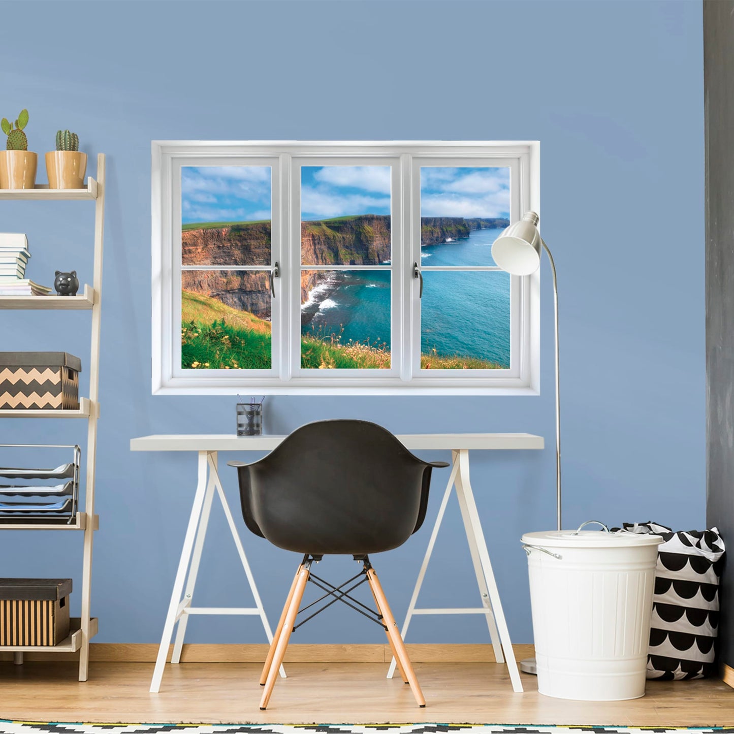 Instant Window: Irish Cliffs - Removable Wall Graphic