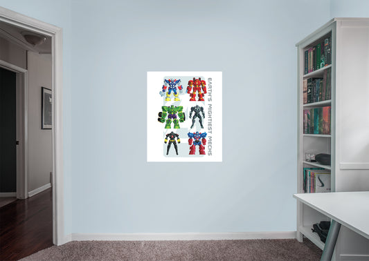 Avengers:  Mightiest Mechs Mural        - Officially Licensed Marvel Removable Wall   Adhesive Decal