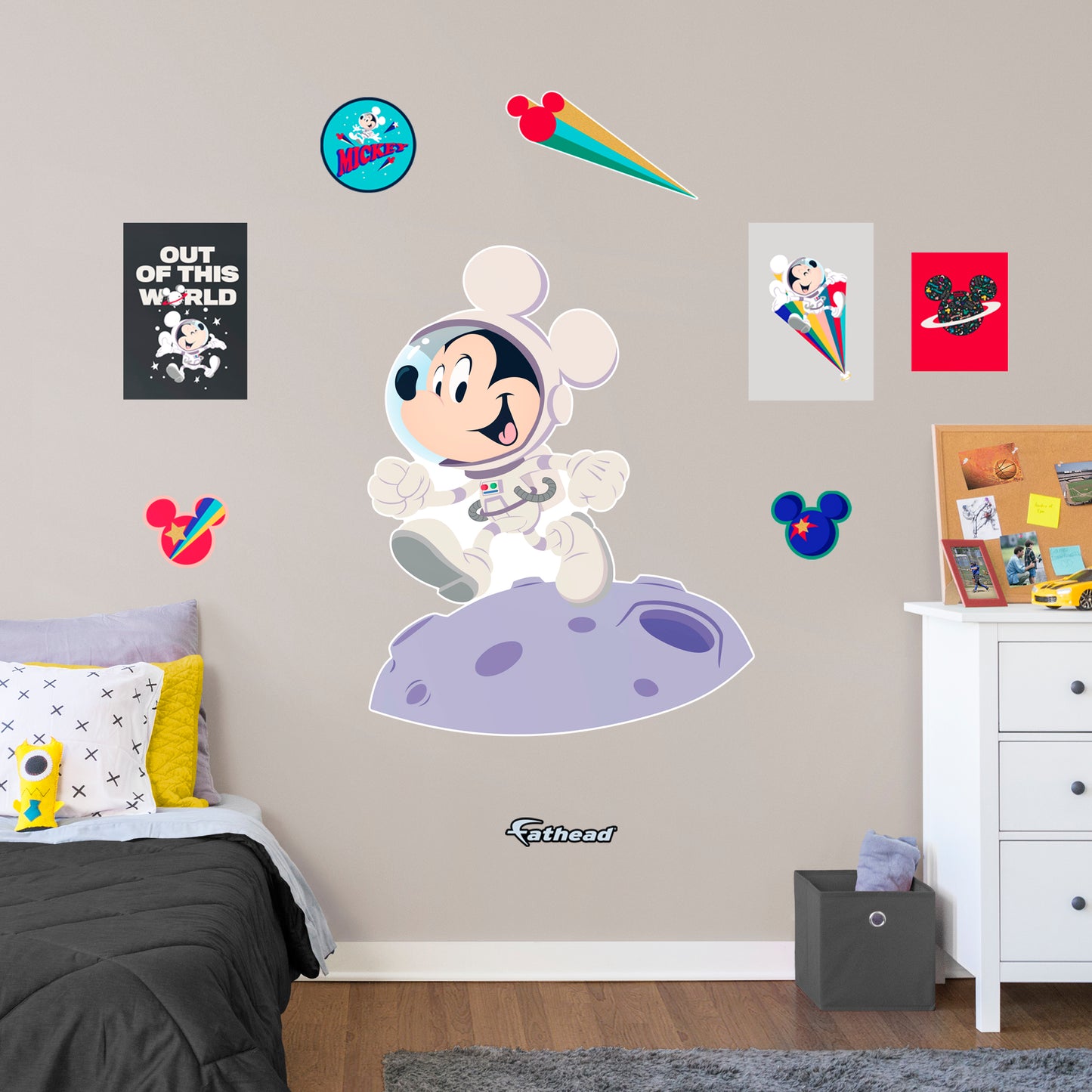 Giant Character + 9 Decals (38"W x 49"H)