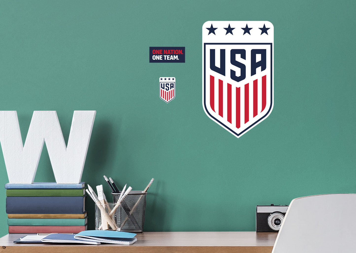 USWNT  Logo        - Officially Licensed USWNT Removable Wall   Adhesive Decal