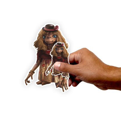 Sheet of 5 -E.T.: E.T. Dress Disguise 40th Anniversary Minis        - Officially Licensed NBC Universal Removable     Adhesive Decal