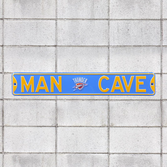 Oklahoma City Thunder: Man Cave - Officially Licensed NBA Metal Street Sign