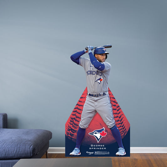 Toronto Blue Jays: George Springer 2022  Life-Size   Foam Core Cutout  - Officially Licensed MLB    Stand Out