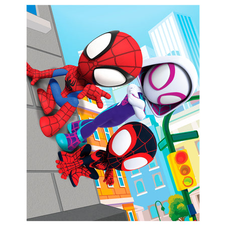 Spidey and His Amazing Friends: All Characters Collection - Marvel Removable Adhesive Wall Decal 9 Wall Decals 11W x 28H