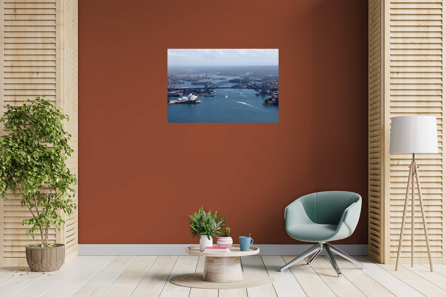 Popular Landmarks: Sydney Realistic Poster - Removable Adhesive Decal