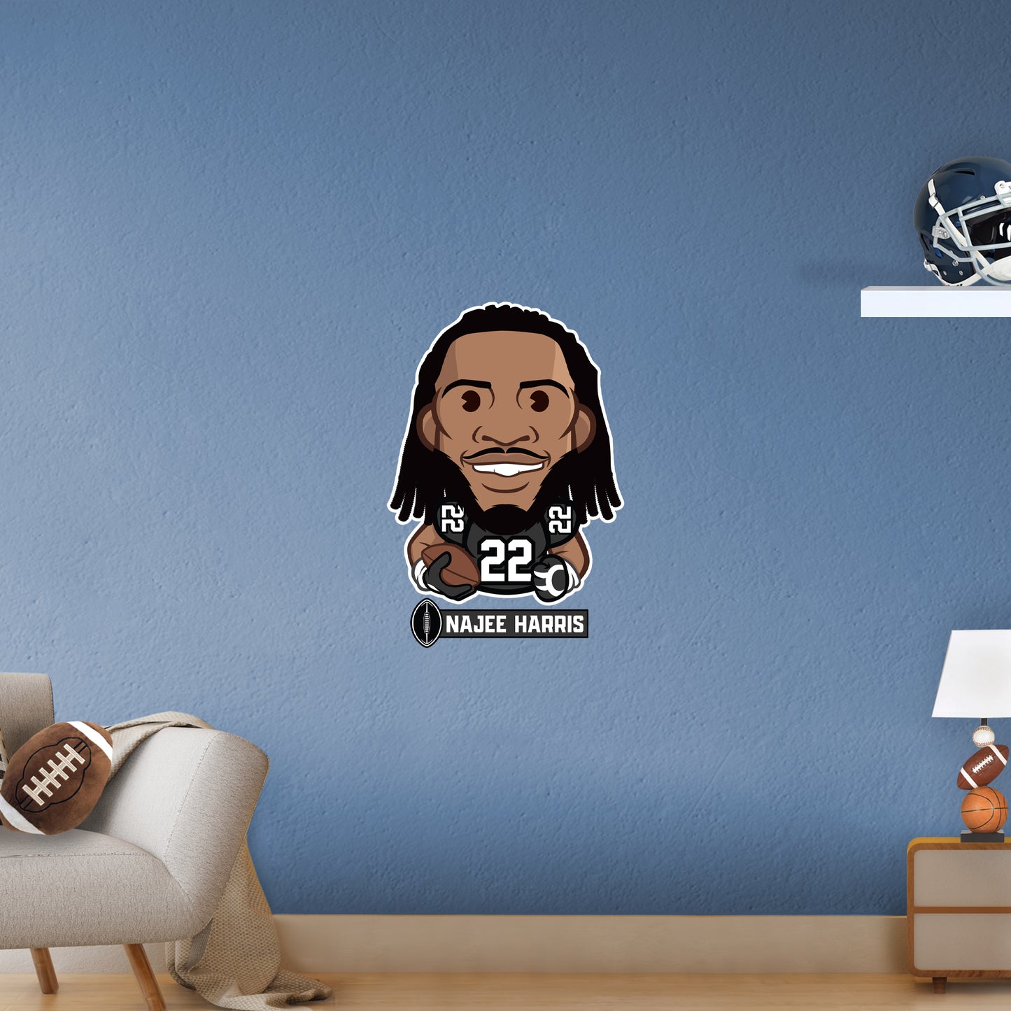 Pittsburgh Steelers: Najee Harris  Emoji        - Officially Licensed NFLPA Removable     Adhesive Decal