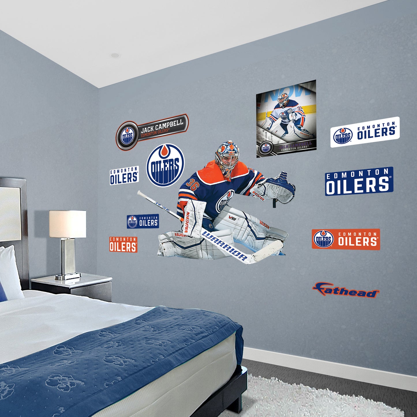 Edmonton Oilers: Jack Campbell 2022 - Officially Licensed NHL Removable  Adhesive Decal
