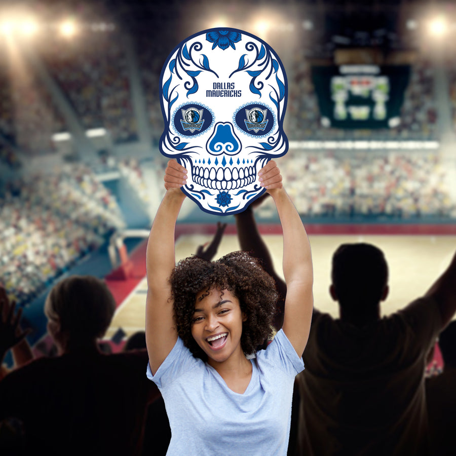 Skull Logo - Big Head - Official NBA - Dallas Mavericks - Foam Core Cutout