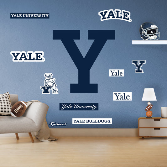 Yale Bulldogs:  2022 Logo        - Officially Licensed NCAA Removable     Adhesive Decal