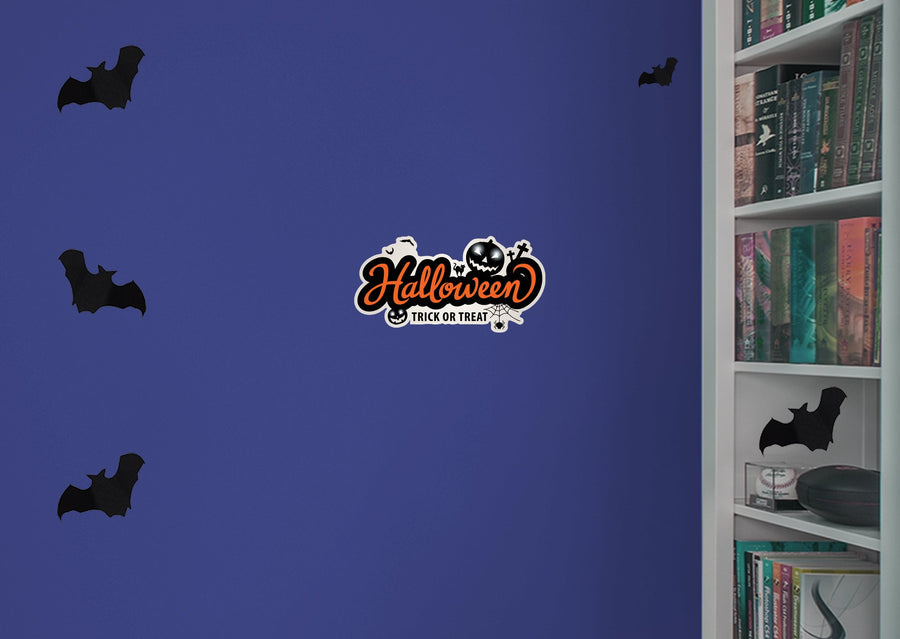 Halloween:  Trick or Treat Icon        -   Removable Wall   Adhesive Decal