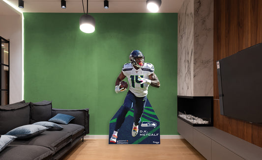 Seattle Seahawks: D.K. Metcalf 2021  Life-Size   Foam Core Cutout  - Officially Licensed NFL    Stand Out