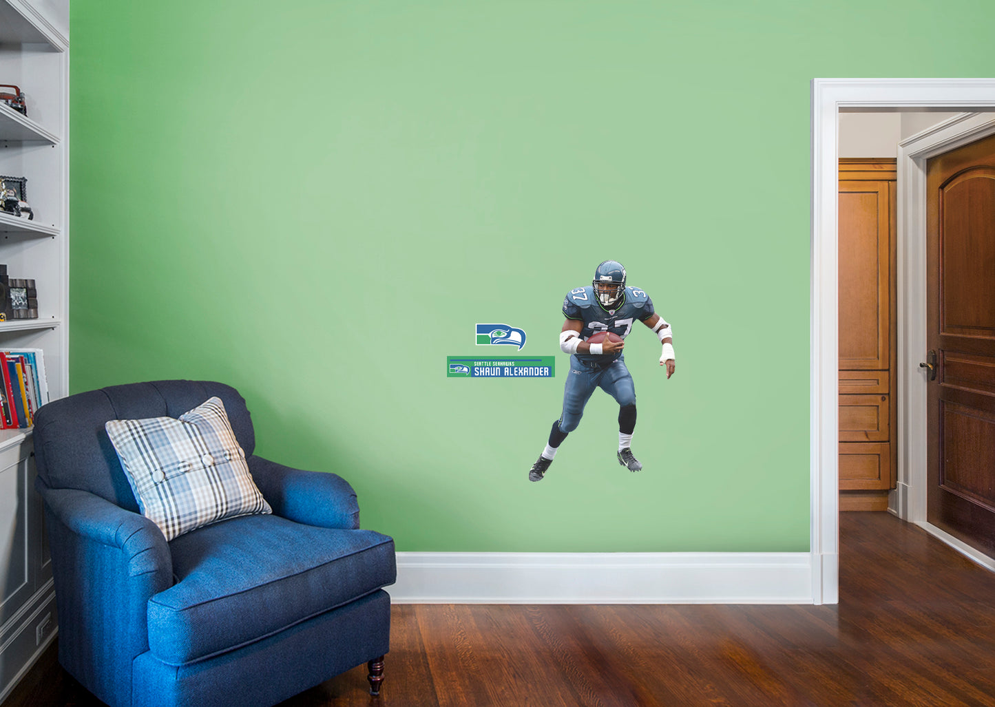 Seattle Seahawks: Shaun Alexander 2021 Legend        - Officially Licensed NFL Removable Wall   Adhesive Decal