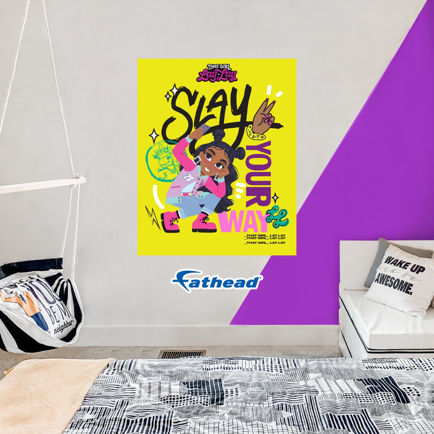 That Girl Lay Lay:  Selfie Poster        - Officially Licensed Nickelodeon Removable     Adhesive Decal