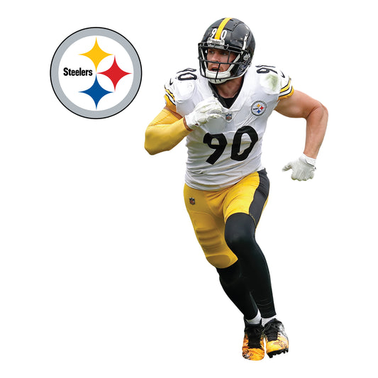 Pittsburgh Steelers #90 T.J. Watt Away Jersey Figurine