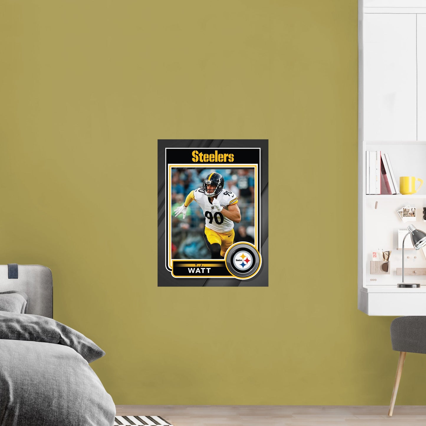 Pittsburgh Steelers: T.J. Watt Poster - Officially Licensed NFL Removable Adhesive Decal