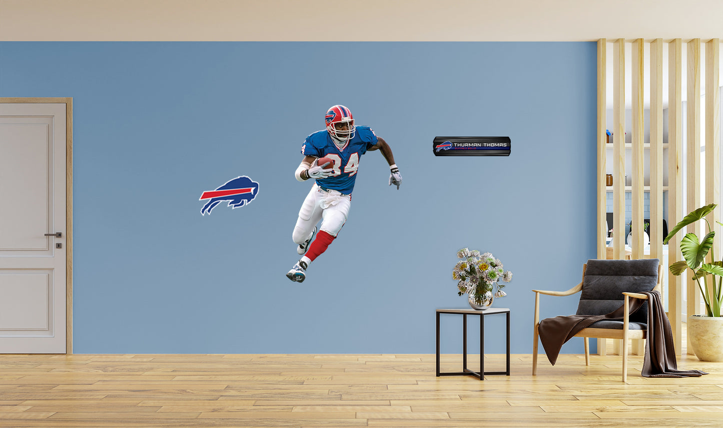 Buffalo Bills: Thurman Thomas  Legend        - Officially Licensed NFL Removable Wall   Adhesive Decal