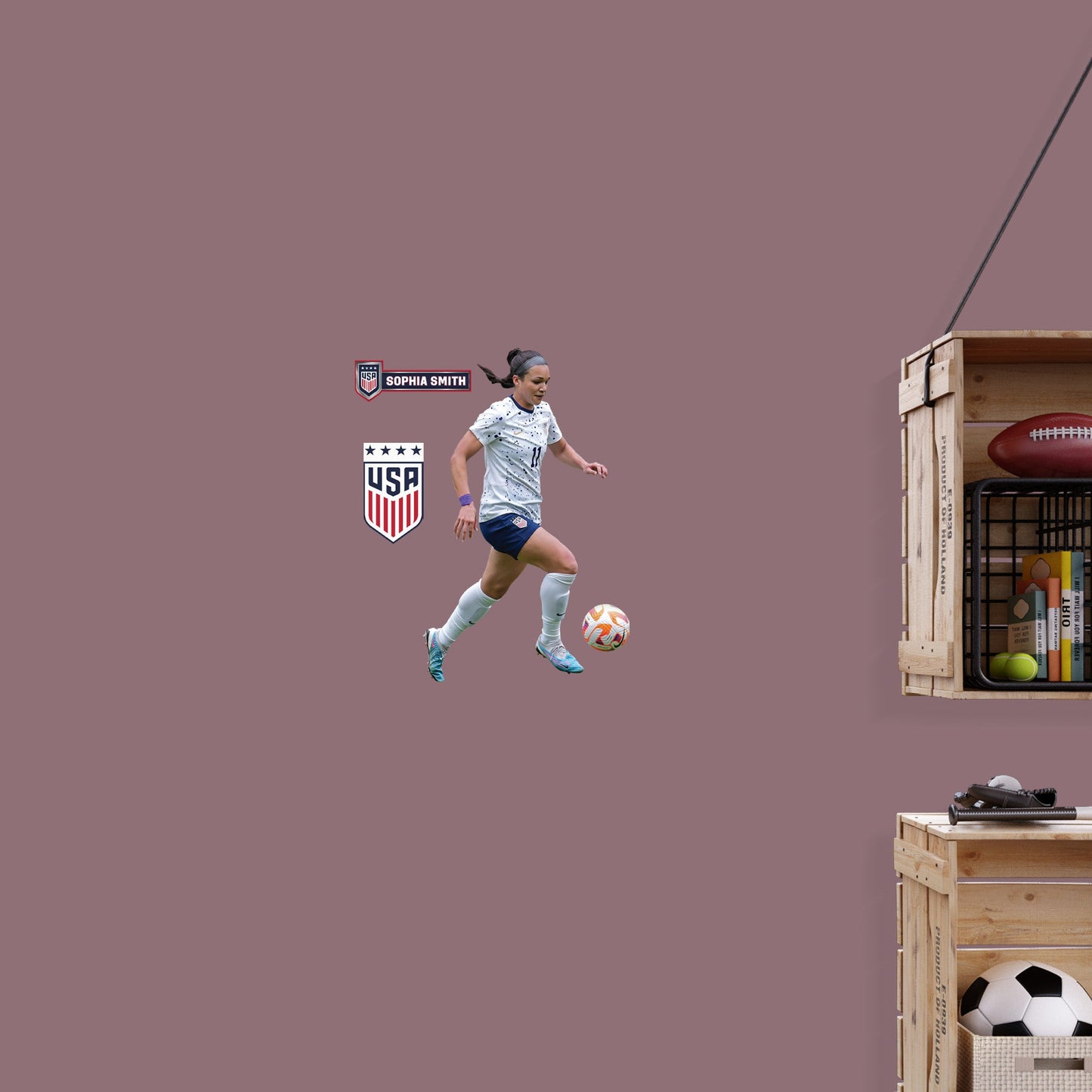 Sophia Smith         - Officially Licensed USWNT Removable     Adhesive Decal