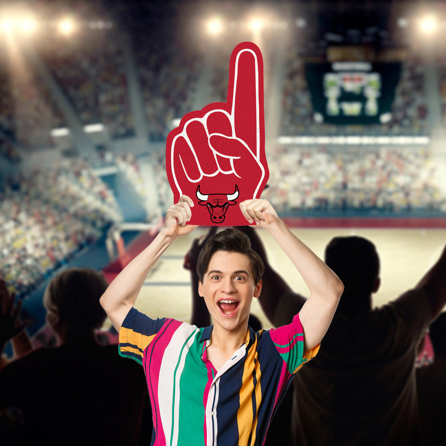 Foam Finger - Big Head - Official NBA - Chicago Bulls - Foam Core Cutout