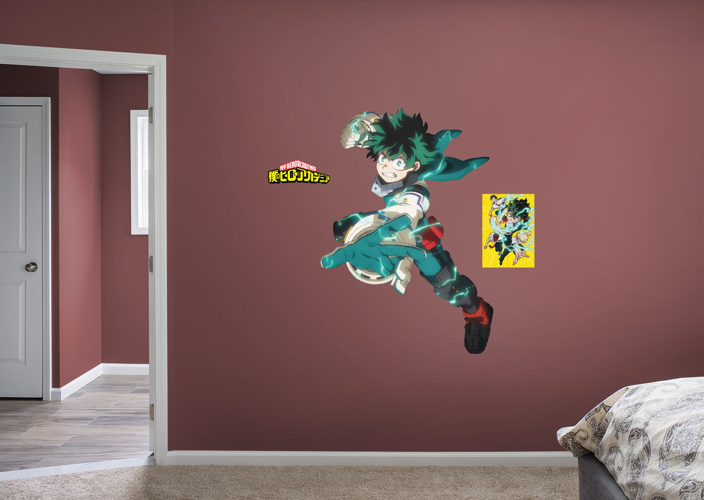 My Hero Academia: DEKU RealBig        - Officially Licensed Funimation Removable     Adhesive Decal