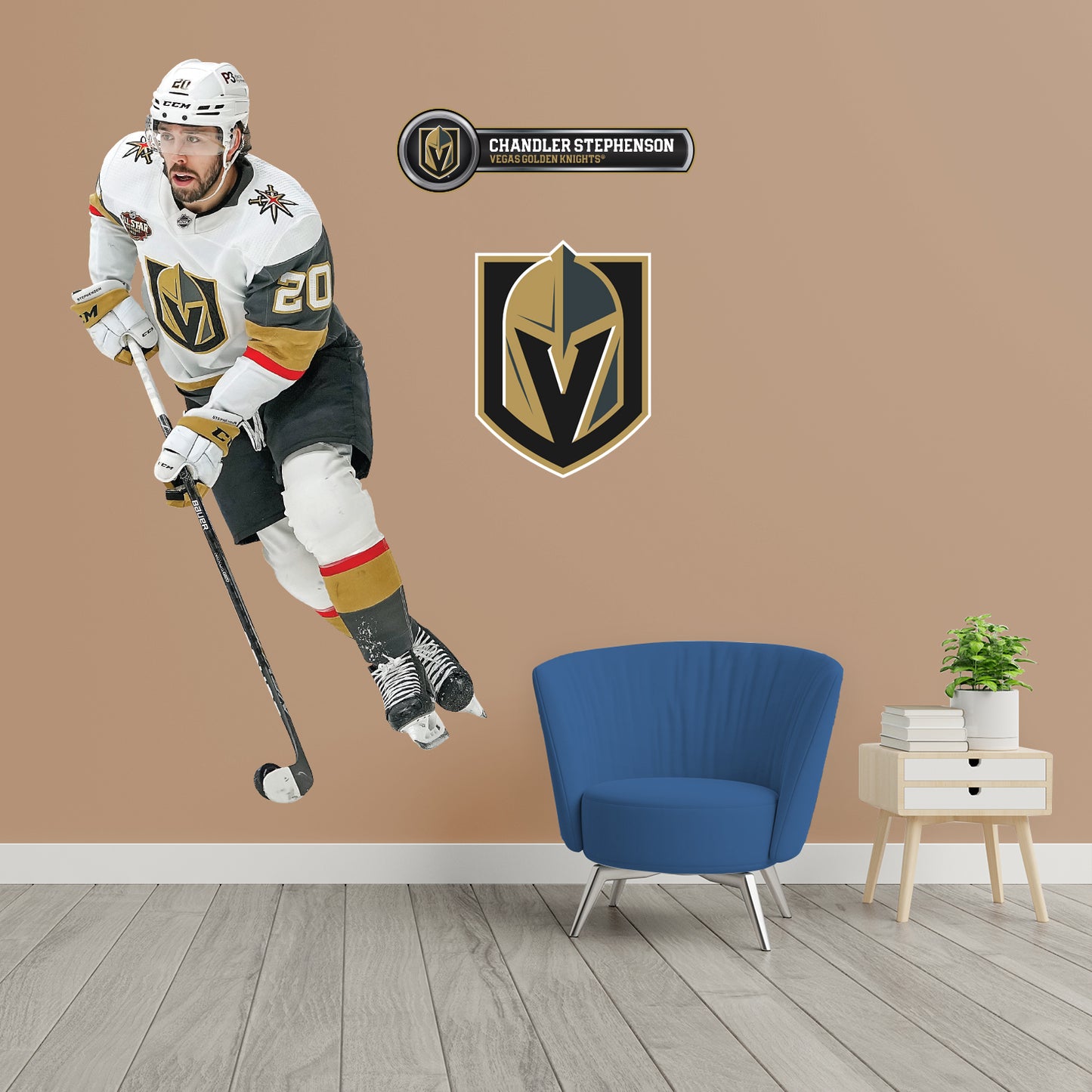 Vegas Golden Knights: Chandler Stephenson - Officially Licensed NHL Removable Adhesive Decal