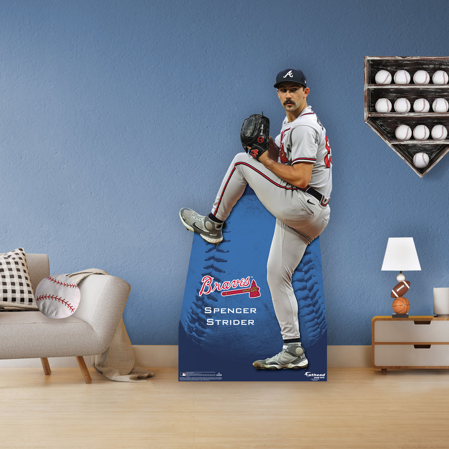 Spencer Strider - Life-Size Stand Out - Official MLB - Atlanta Braves - Foam Core Cutout