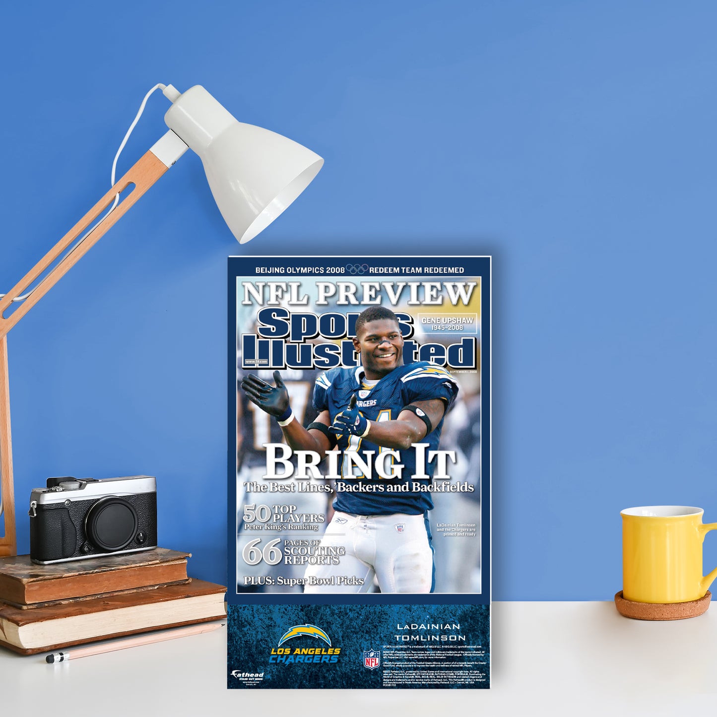 San Diego Chargers: LaDainian Tomlinson September 2008 Sports Illustrated Cover  Mini   Cardstock Cutout  - Officially Licensed NFL    Stand Out