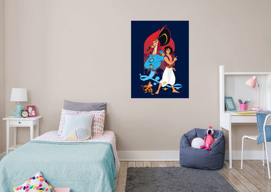Aladdin: Aladdin Mural        - Officially Licensed Disney Removable Wall   Adhesive Decal