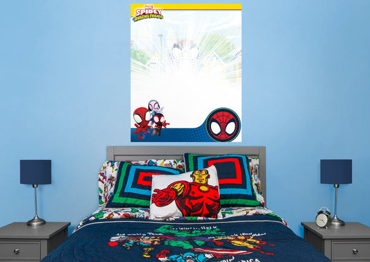 Spidey and His Amazing Friends:  Dry Erase        - Officially Licensed Marvel Removable Wall   Adhesive Decal