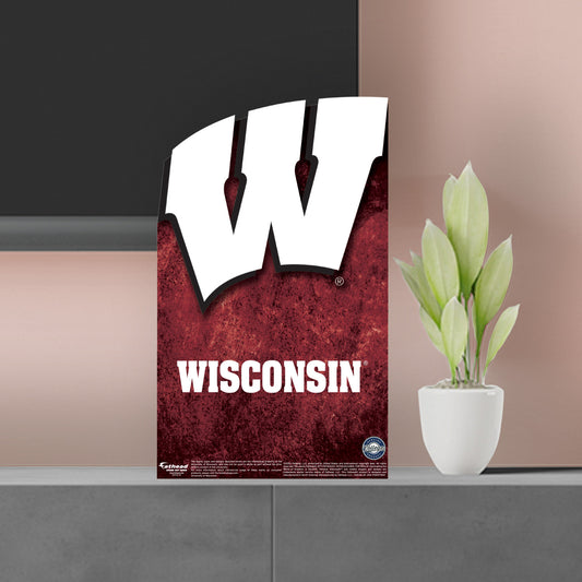 Wisconsin Badgers:    Mini   Cardstock Cutout  - Officially Licensed NCAA    Stand Out