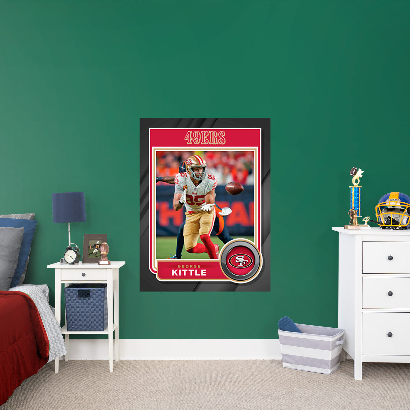 San Francisco 49ers: George Kittle Poster - Officially Licensed NFL Removable Adhesive Decal