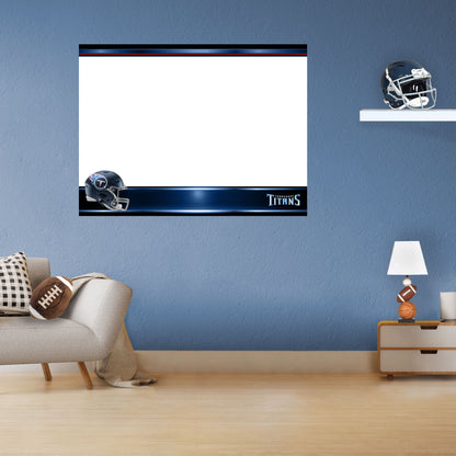 Tennessee Titans:   Helmet Dry Erase Whiteboard        - Officially Licensed NFL Removable     Adhesive Decal