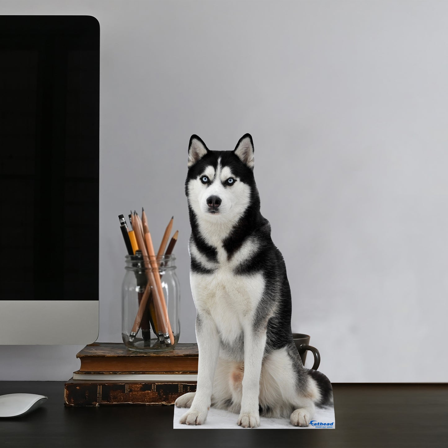 Animals:  Husky  Mini   Cardstock Cutout  -      Stand Out