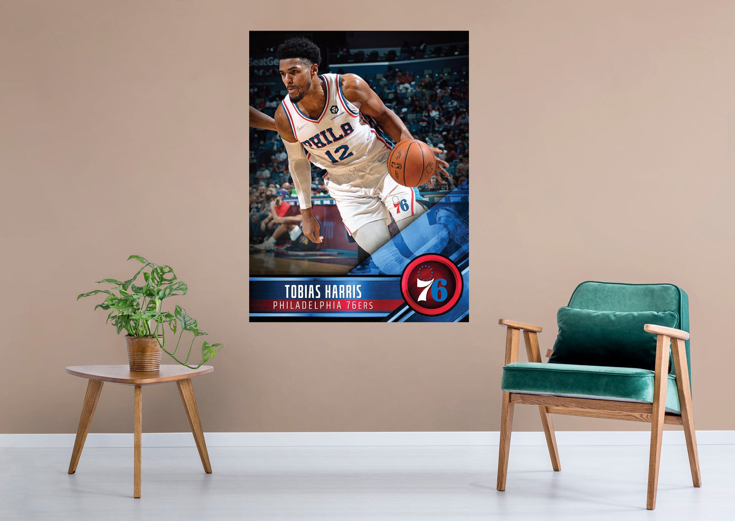 Philadelphia 76ers: Tobias Harris Poster - Officially Licensed NBA Removable Adhesive Decal