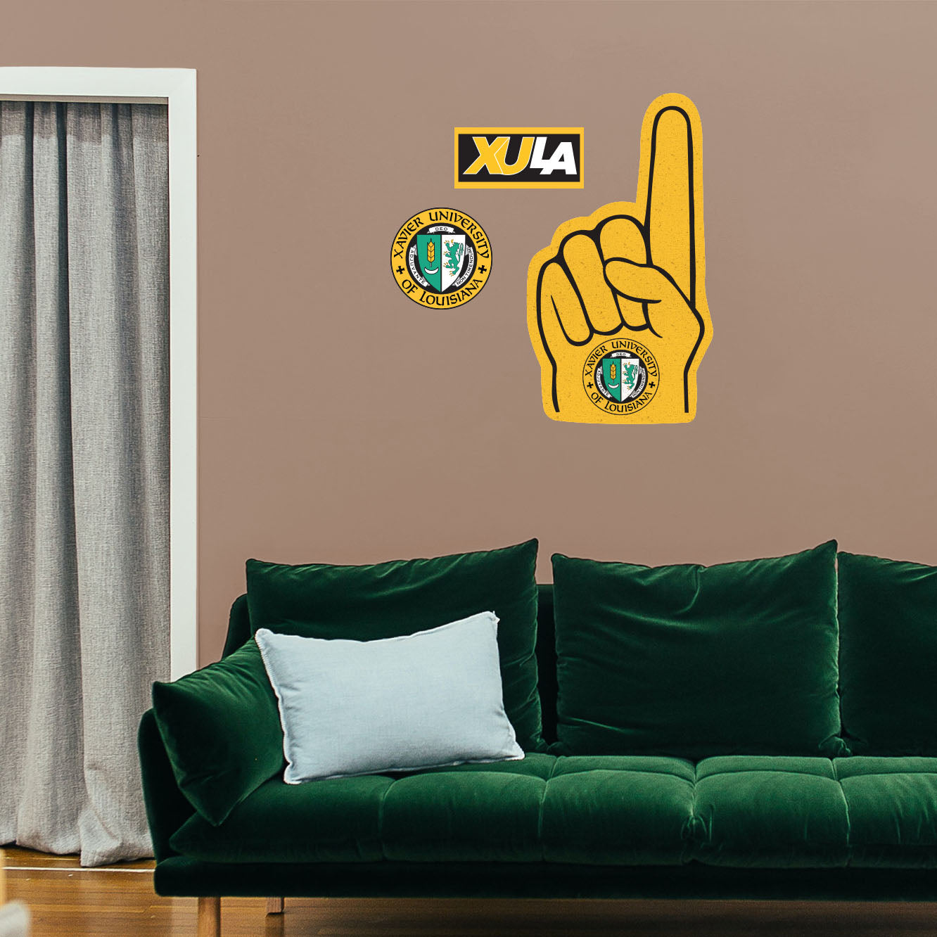 XULA Gold Rush: Foam Finger - Officially Licensed NCAA Removable Adhesive Decal