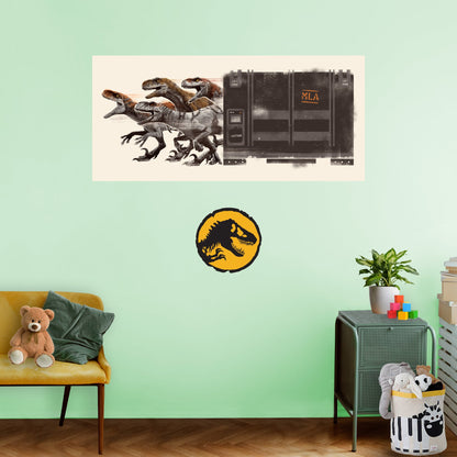 Jurassic World Dominion: Atrociraptor Case Poster - Officially Licensed NBC Universal Removable Adhesive Decal