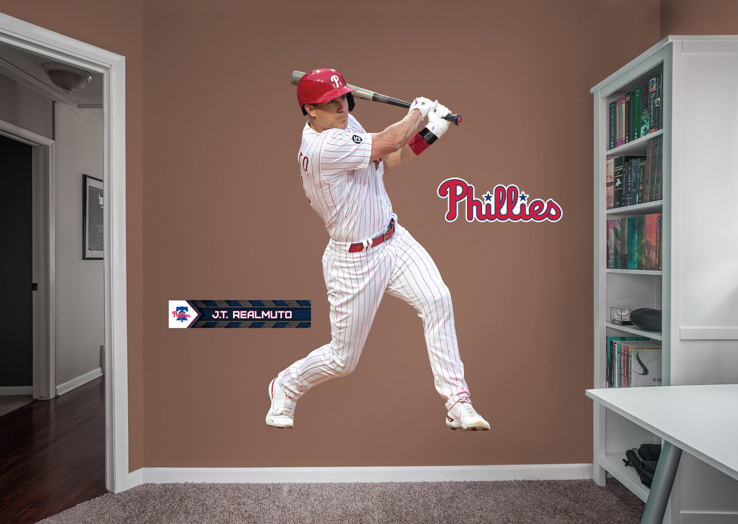 Philadelphia Phillies: J.T. Realmuto 2021        - Officially Licensed MLB Removable     Adhesive Decal