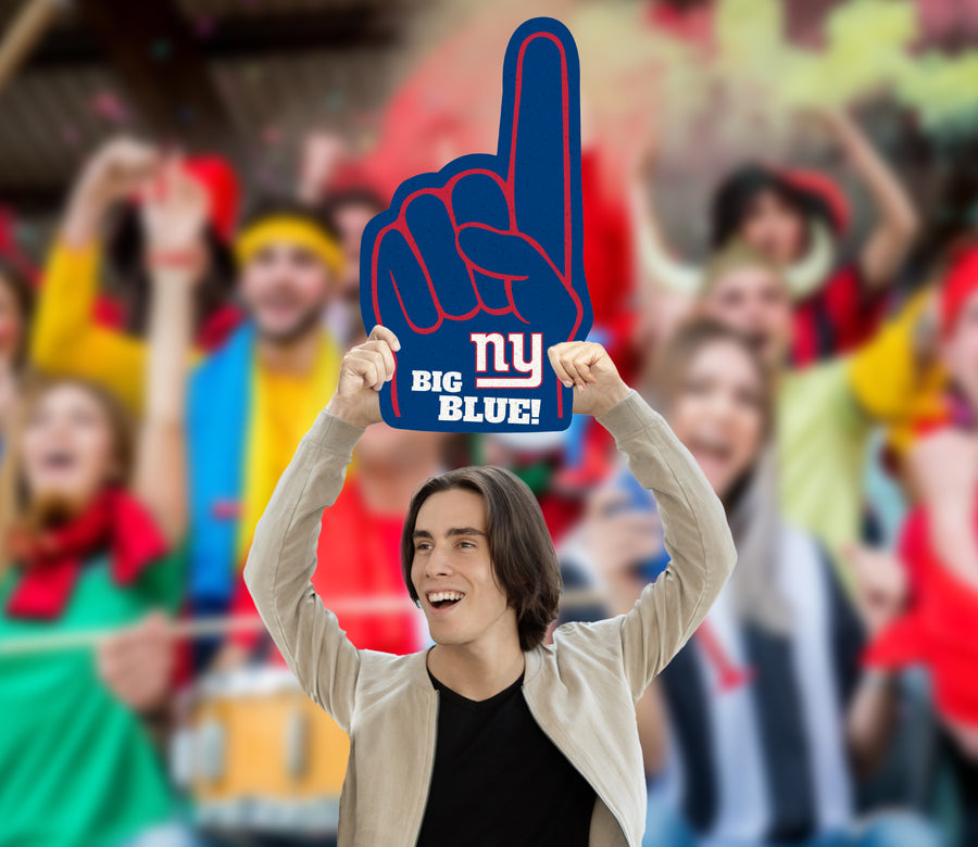 Foam Finger - Big Head - Official NFL - New York Giants - Foam Core Cutout