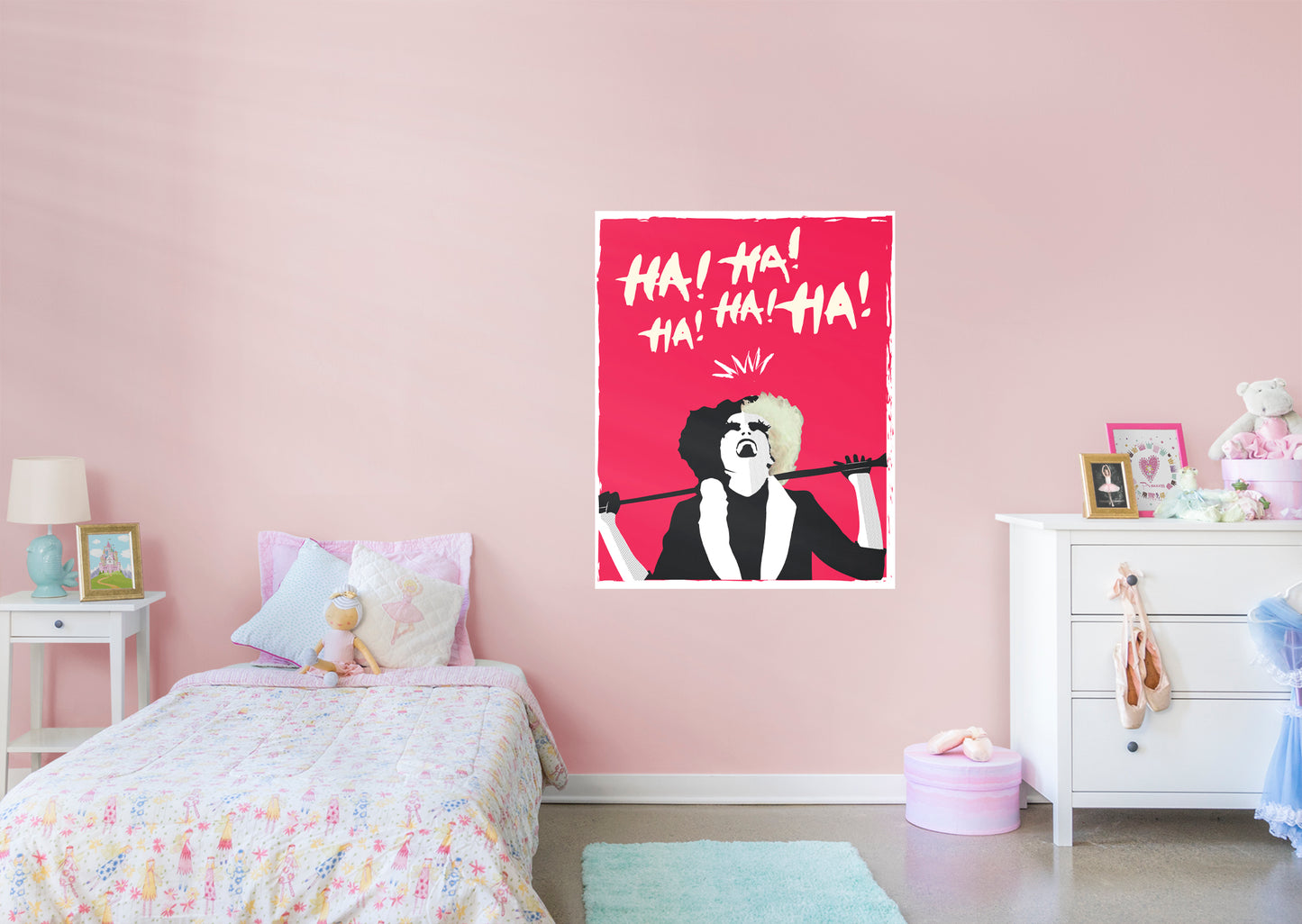 Cruella Movie:  Haha Mural        - Officially Licensed Disney Removable Wall   Adhesive Decal
