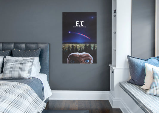 E.T.: E.T. City Lights 40th Anniversary Poster - Officially Licensed NBC Universal Removable Adhesive Decal