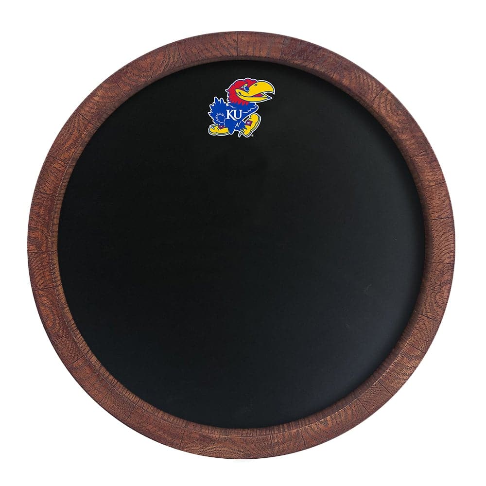 Kansas Jayhawks: "Faux" Barrel Top Chalkboard - The Fan-Brand
