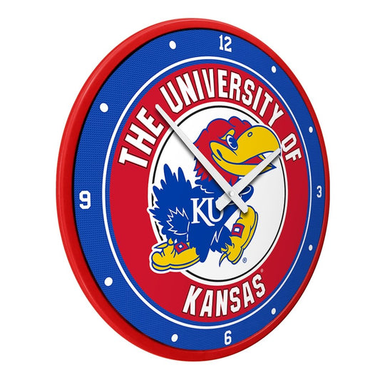 Kansas Jayhawks: Modern Disc Wall Clock - The Fan-Brand