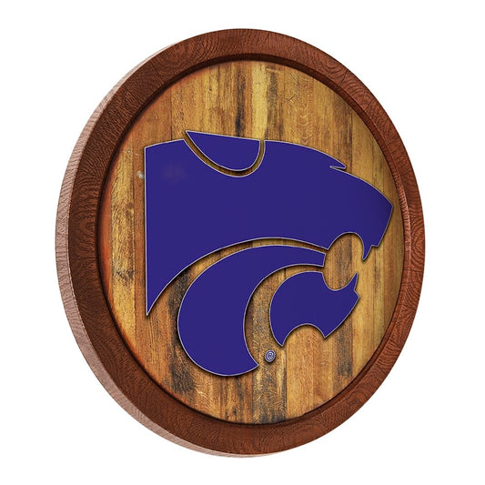 Kansas State Wildcats: "Faux" Barrel Top Sign - The Fan-Brand